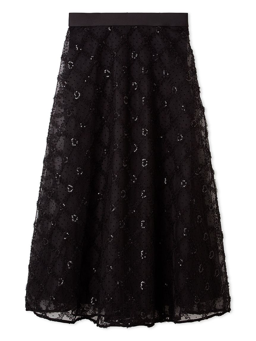 フリルチェックチュールスカート(ロングスカート)｜ボトムス｜FURFUR