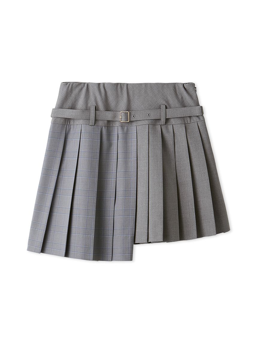 バイカラープリーツミニスカート(ミニスカート)｜SKIRT｜FURFUR