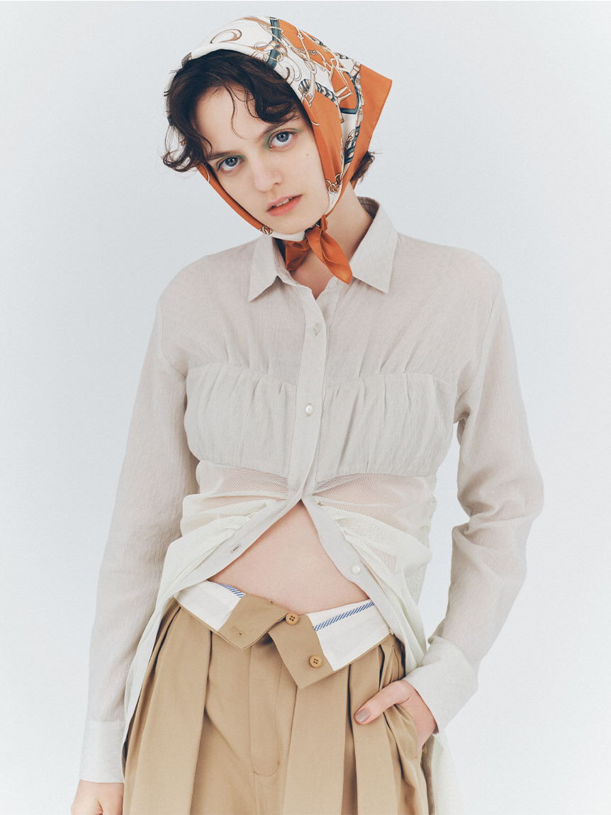 新品 タグ付き ファーファー FURFUR トワルドジュイブラウス