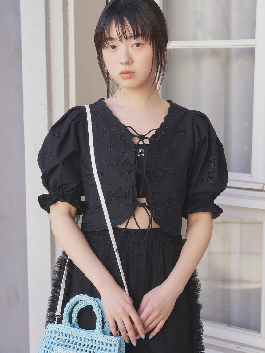 FURFUR（ファーファー）の「カットワーク刺繍ブラウス（シャツ