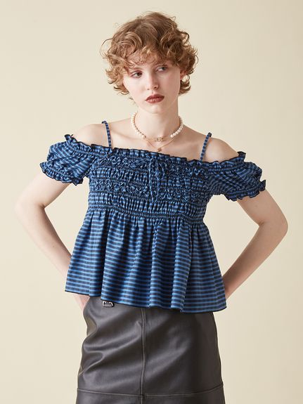 2WAYシャーリングブラウス(シャツ／ブラウス)｜トップス｜FURFUR