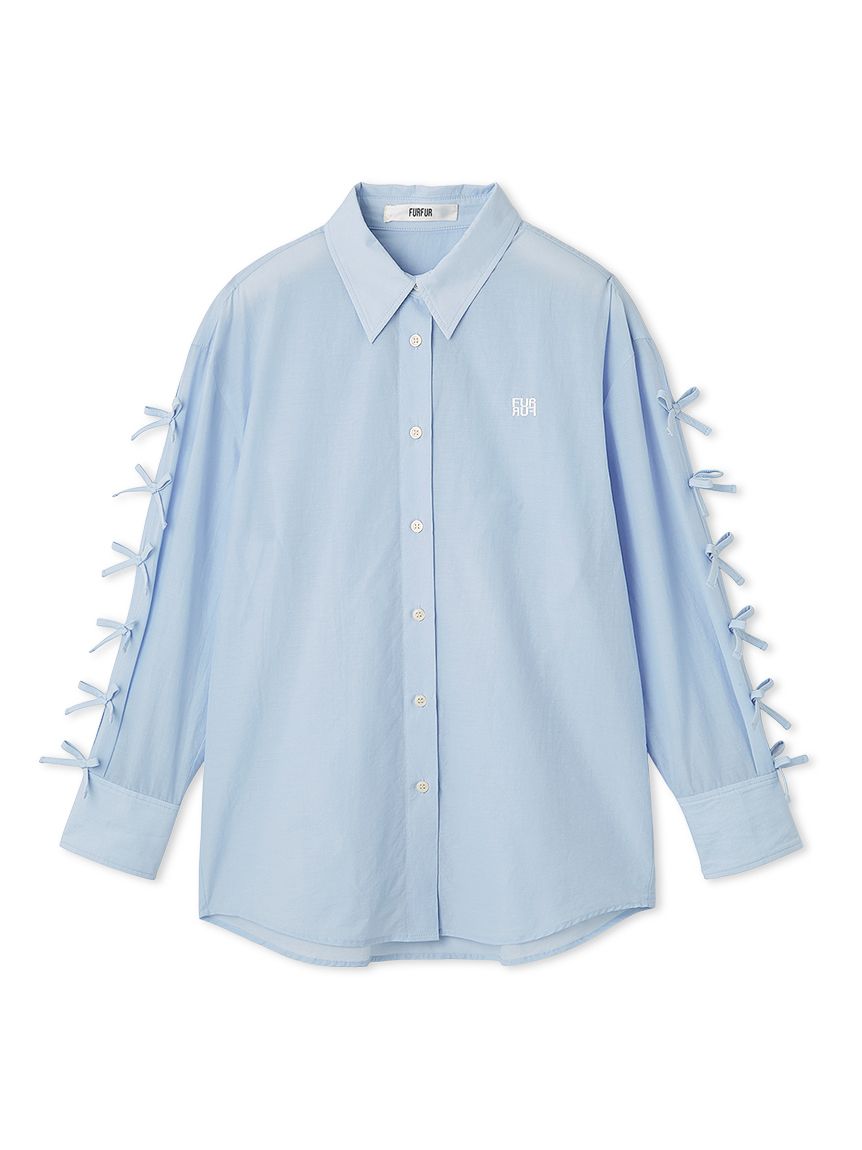 リボンスリーブシアーシャツ(シャツ／ブラウス)｜トップス｜FURFUR