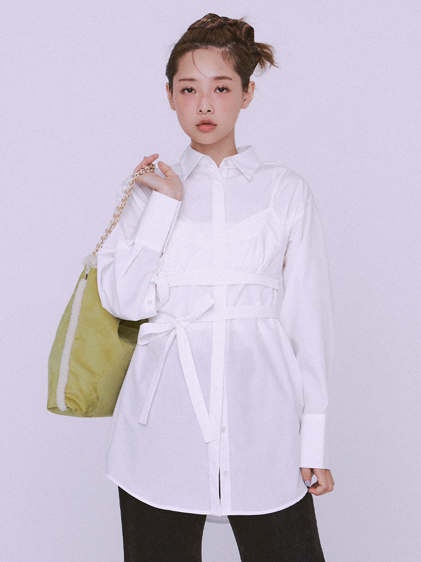 ビスチェセットオーバーシャツ(シャツ／ブラウス)｜トップス｜FURFUR