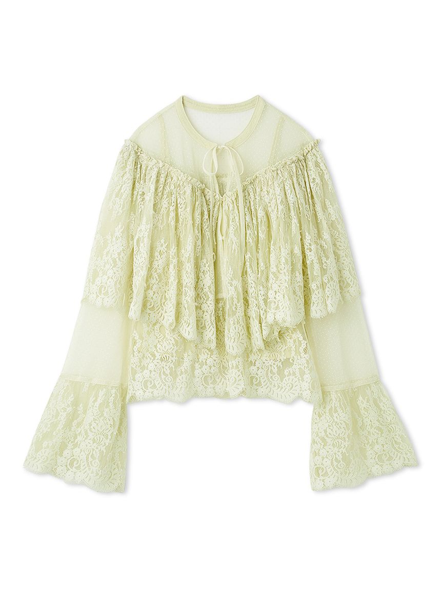 スカラップレースブラウス(シャツ／ブラウス)｜トップス｜FURFUR
