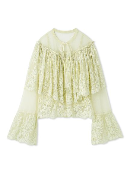 スカラップレースブラウス(シャツ／ブラウス)｜トップス｜FURFUR