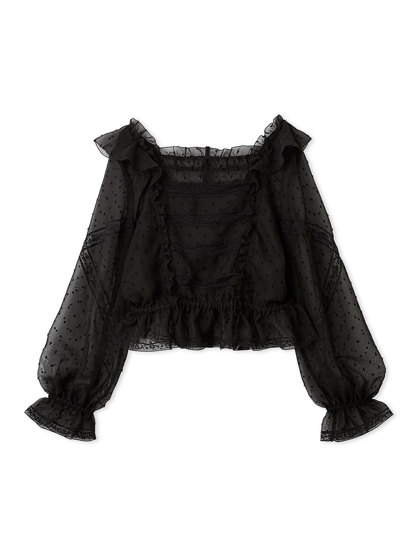 レースフリルブラウス(シャツ／ブラウス)｜トップス｜FURFUR（ファー