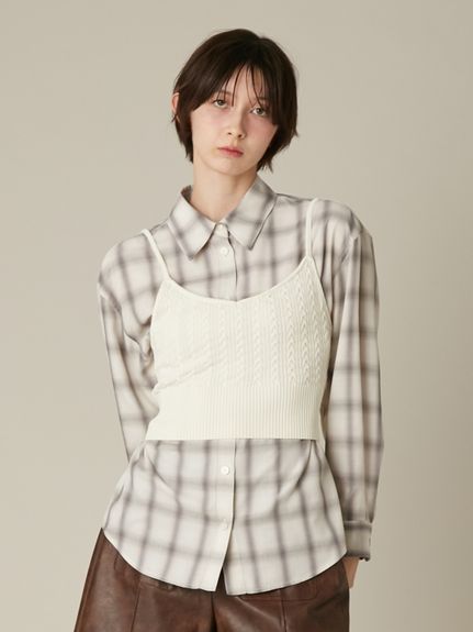 新品タグ付き　FURFUR/ファーファー　ブラウス トップス ソフトタッチオリジナルフローラルシャツ(シャツ／ブラウス)｜トップス