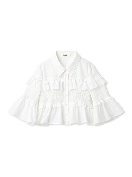 シャーリングフリルシャツ(シャツ／ブラウス)｜トップス｜FURFUR