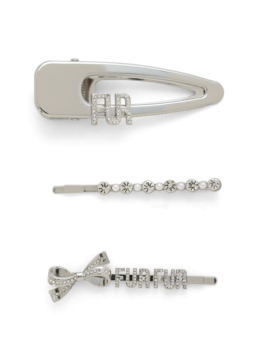 リボンロゴヘアピンセット(ヘッドアクセサリー)｜ACCESSORY