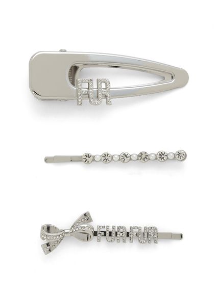 2まで　●ヘアリボン　専用 リボンロゴヘアピンセット(ヘアアクセサリー)｜ファッション雑貨