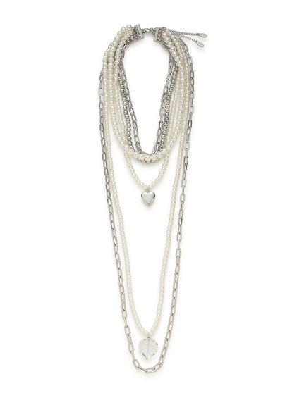 レイヤードパールネックレス