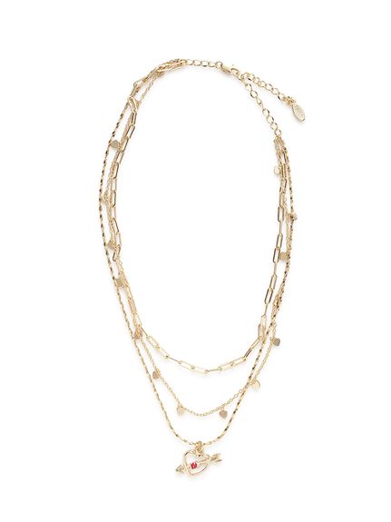 ハートモチーフ3連ネックレス(ネックレス)｜ACCESSORY｜FURFUR（ファー