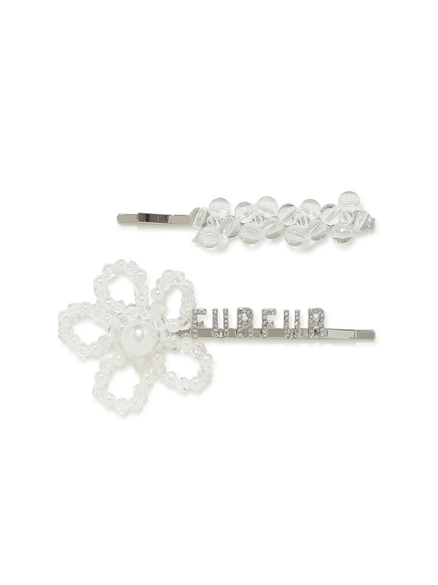 miuuna フラワー ヘアピン セット フラワーモチーフヘアピンセット(ヘアアクセサリー)｜ファッション雑貨