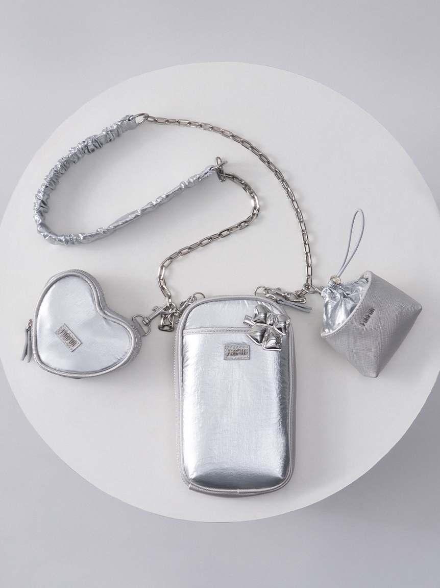 WEB限定カラー】マテリアルコンビ3SETショルダーバッグ(バッグ