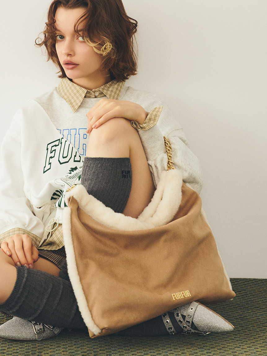 WEB限定カラー】マテリアル巾着バッグ(バッグ)｜FURFUR（ファーファー