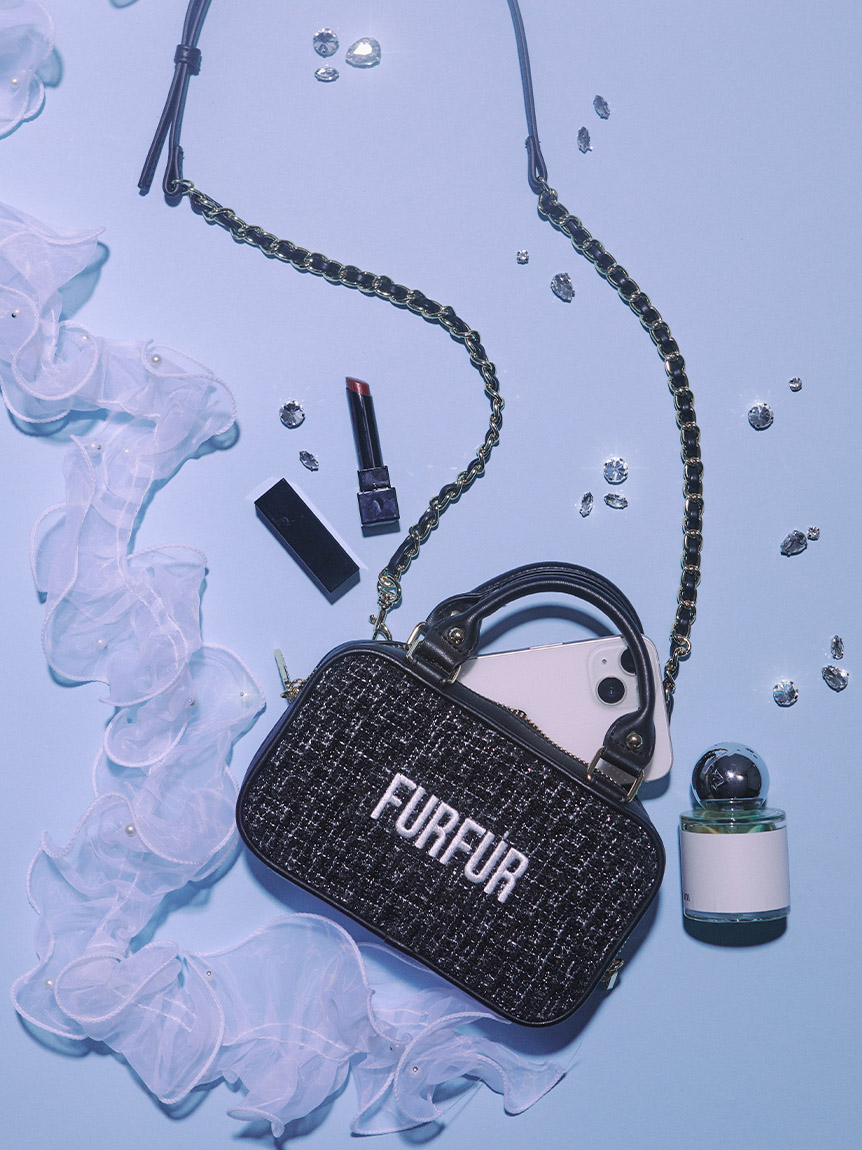 MASH SUMMER WEEK限定】ツイードフォンホルダー(バッグ)｜FURFUR