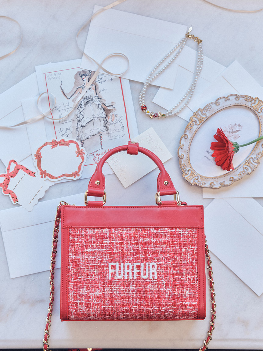 オフィシャルサイト限定カラー】ツイードロゴトートバッグ(バッグ