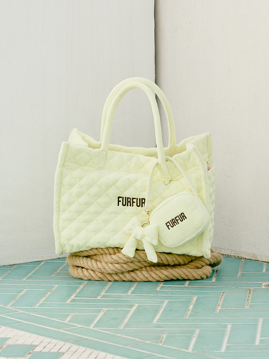 限定カラー】パイルキルティングトートバッグ(バッグ)｜FURFUR（ファー