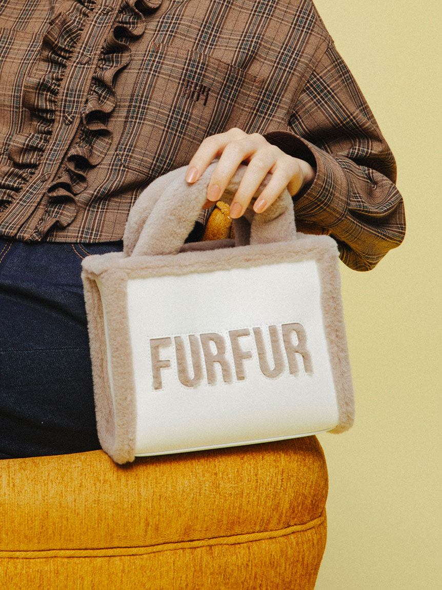 限定カラー】ムートンロゴトートバッグ(バッグ)｜FURFUR（ファーファー