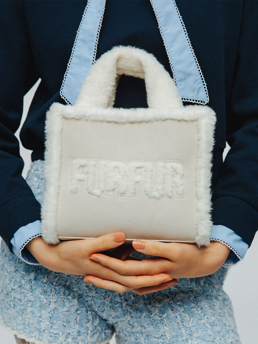 muta ムータマリン ハンドバッグ ムートンファー 新品未使用 限定カラー】ムートンロゴトートバッグ(バッグ)｜FURFUR（ファーファー