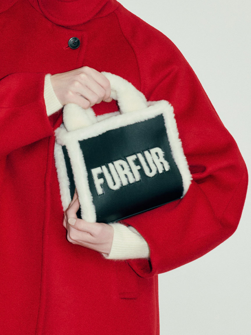 限定カラー】ムートンロゴトートバッグ(バッグ)｜FURFUR（ファーファー