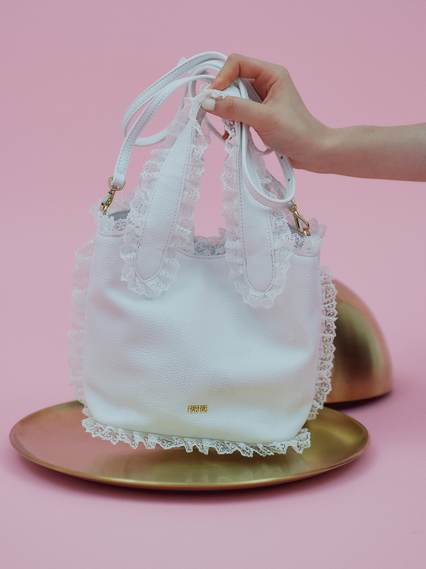 レースフリルバケットバッグ(ショルダーバッグ)｜BAG｜FURFUR（ファー