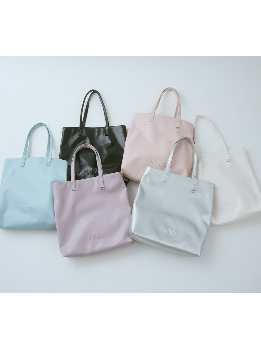 FURFUR エンボスロゴトートバッグM ピンク ファーファー FURFUR エンボスロゴトートバッグM （PNK
