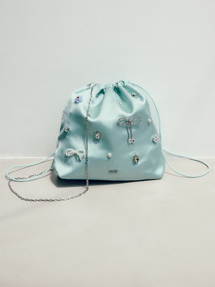 ビジュー巾着バッグ(ショルダーバッグ)｜BAG｜FURFUR（ファーファー