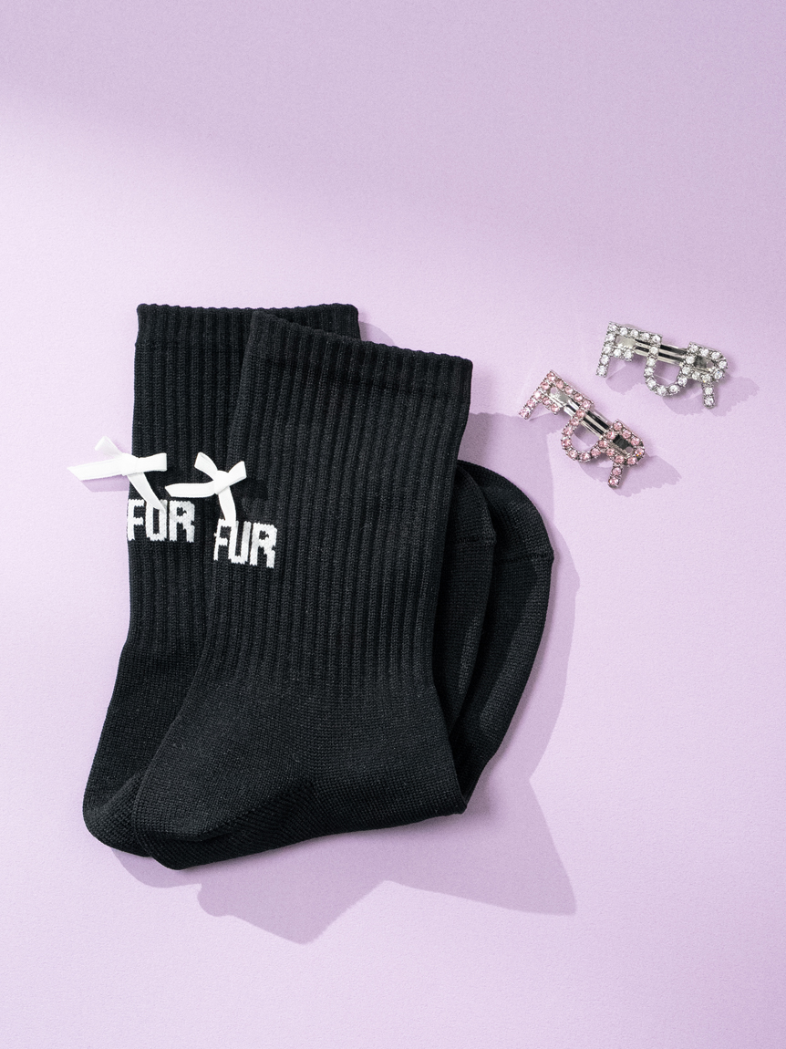 WEB限定カラー】リボンロゴソックス(その他)｜ファッション雑貨