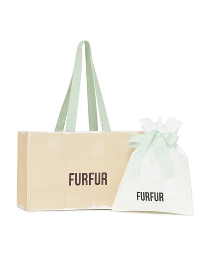 furfur ファーファー ラフィアロゴトートバッグ 巾着 ブローチ セット furfur ファーファー ラフィアロゴトートバッグ 巾着 ブローチ