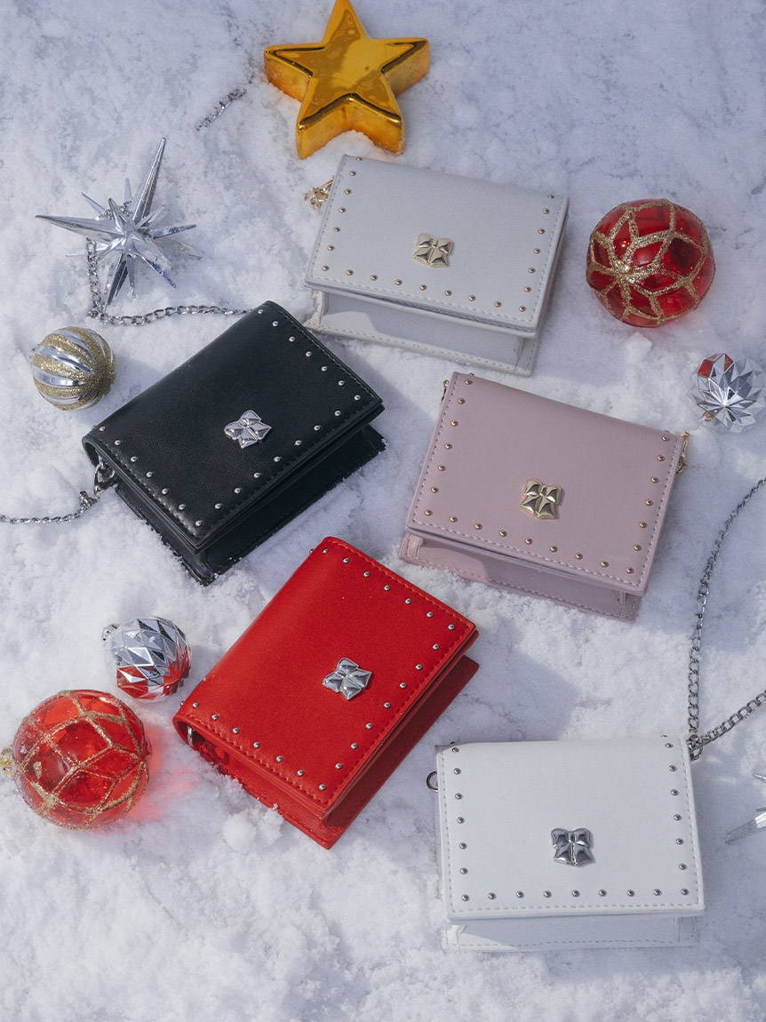 限定カラー】リボンカシメミニウォレットショルダー(バッグ)｜FURFUR