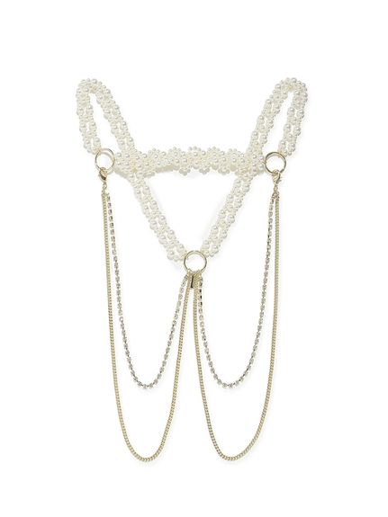 フラワーモチーフパールハーネス(その他)｜ファッション雑貨｜FURFUR