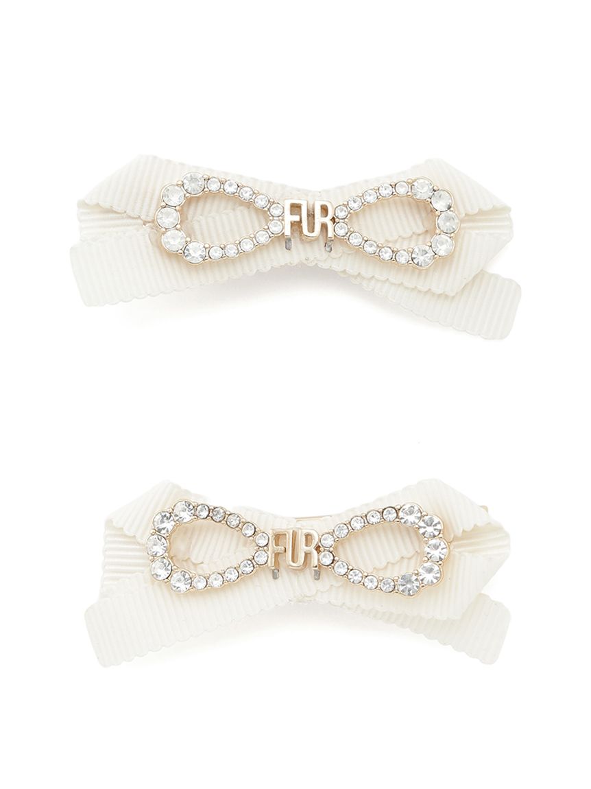 クリスタルリボンヘアピンセット(ヘッドアクセサリー)｜ACCESSORY