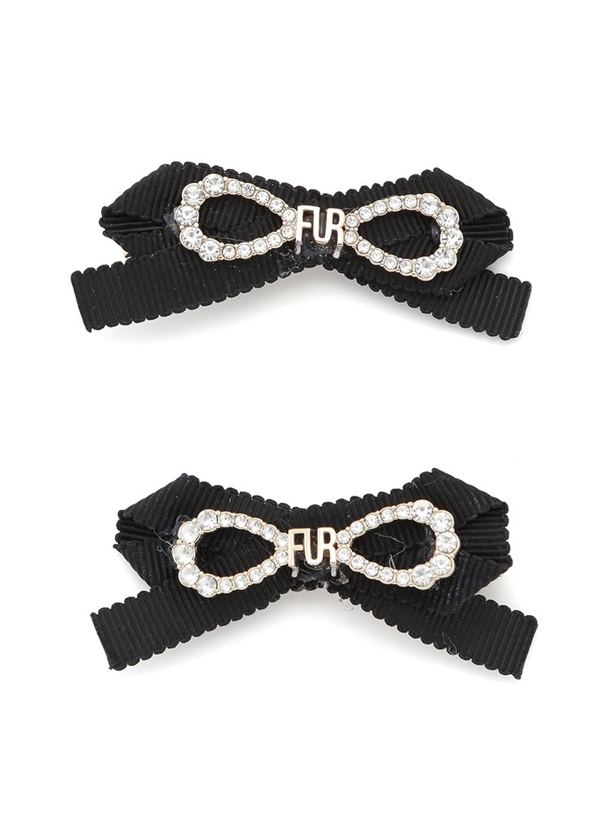 クリスタルリボンヘアピンセット(ヘッドアクセサリー)｜ACCESSORY