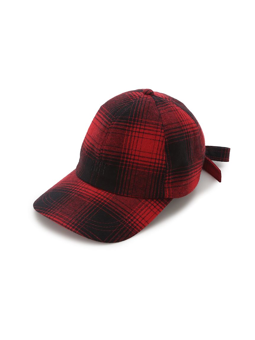 バックリボンチェック柄キャップ(帽子)｜ファッション雑貨｜FURFUR