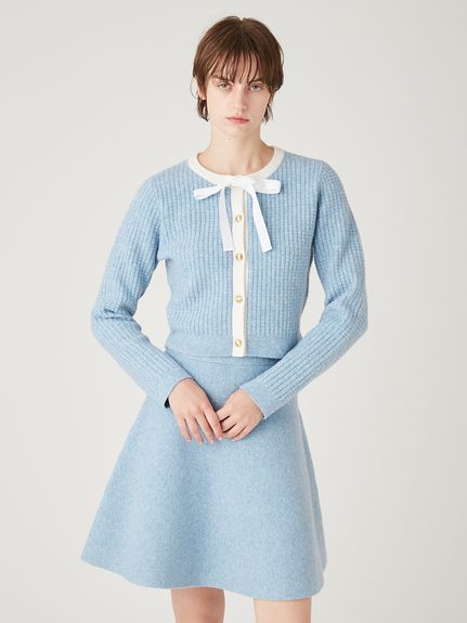 美品FURFUR ニットワンピース　セットアップ　ライトブルー　F FUR0125F0135_zo_a010.jpg