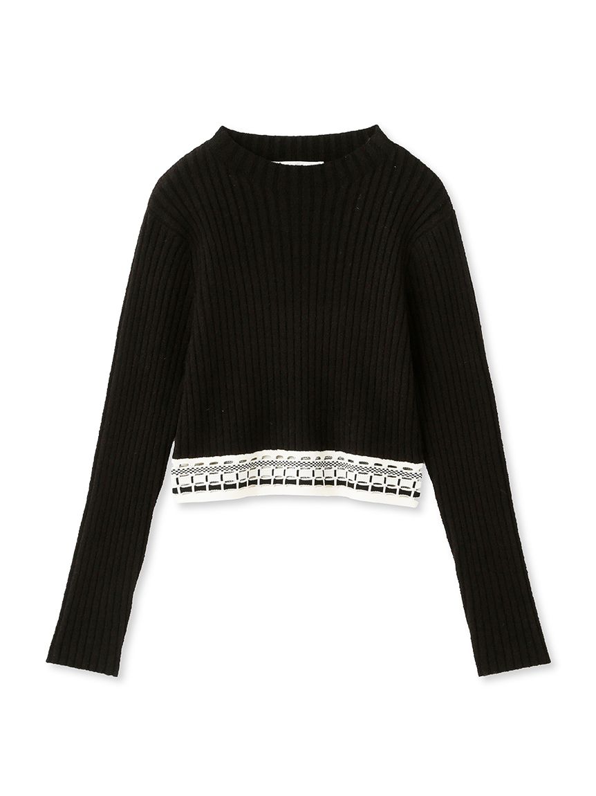 ウエストジャガードリブニットトップス(ニット)｜トップス｜FURFUR  