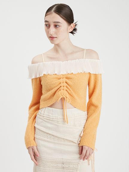 FURFUR（ファーファー）の「フリルショルダーブラウス（シャツ