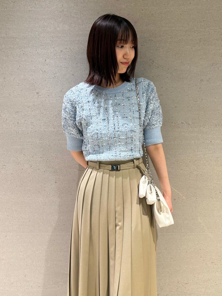 WEB限定カラー】チェリーモチーフニットトップス(ニット