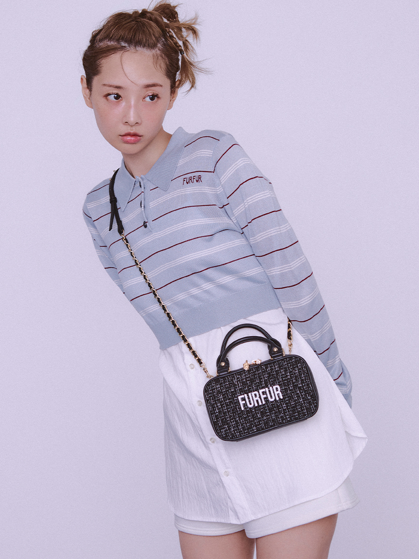 シャツレイヤードポロニット(ニット)｜トップス｜FURFUR（ファーファー