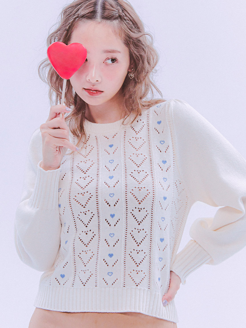 FURFUR 春 マルチボーダー 黄色 ニットスカート 新品 ファーファー 冬 USAGI ONLINE限定】ウサギジャガードセーター（ニット）｜FURFUR