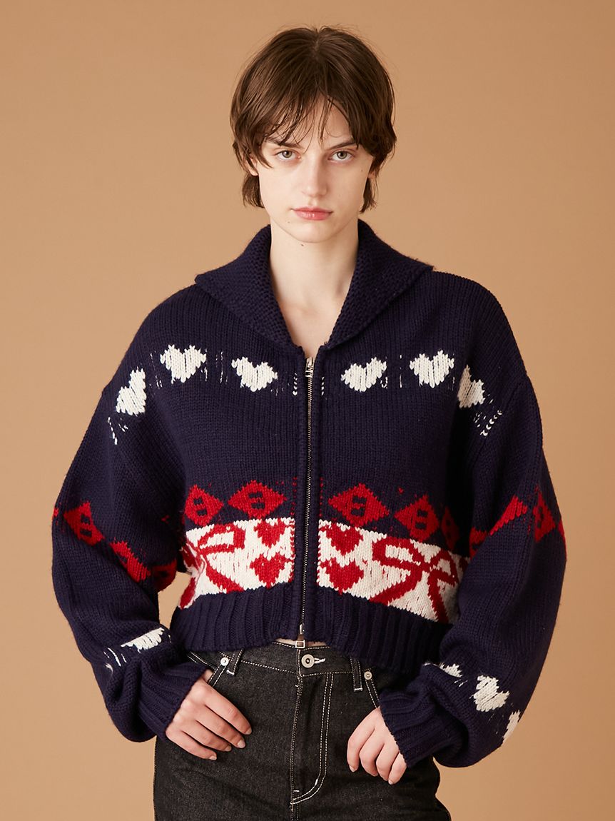 リボンカウチンニットカーディガン(ニット)｜トップス｜FURFUR（ファー