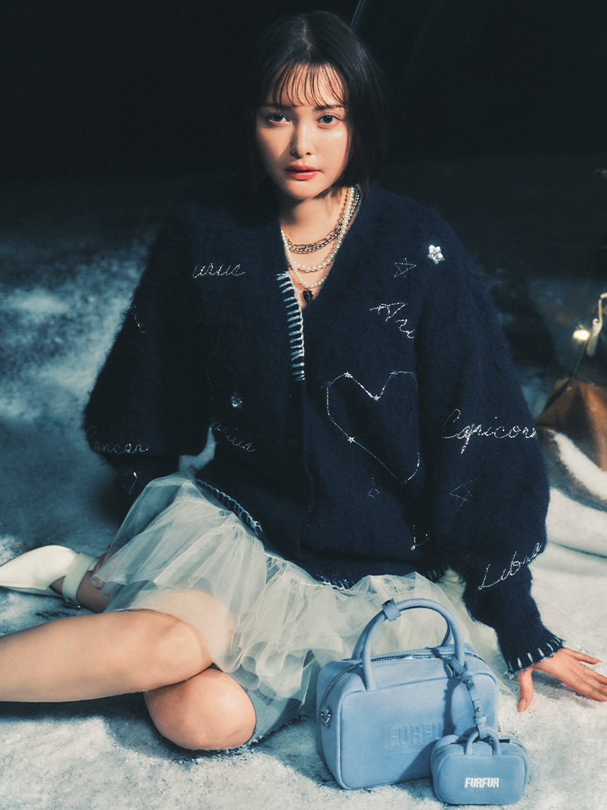 スターモチーフ刺繍カーディガン(ニット)｜トップス｜FURFUR（ファー