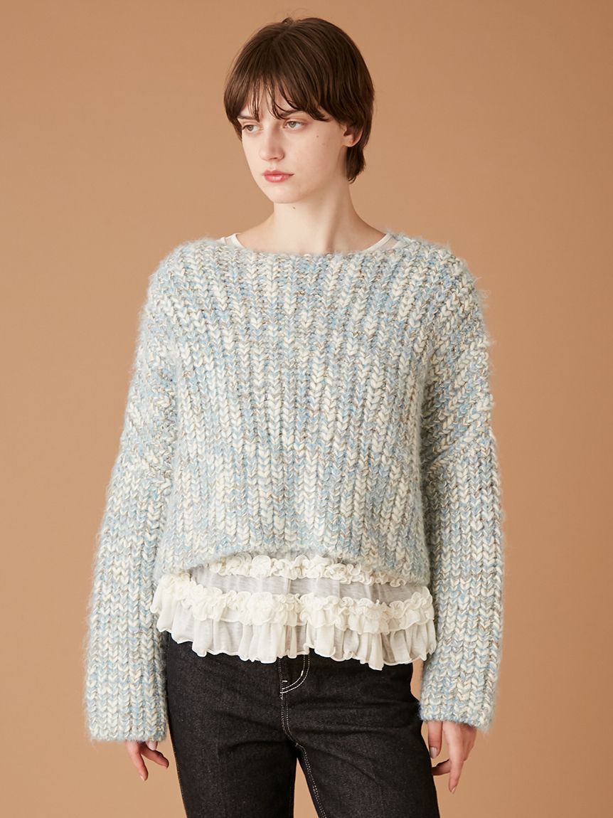 ミックスヤーンチャンキーセーター(ニット)｜トップス｜FURFUR（ファー