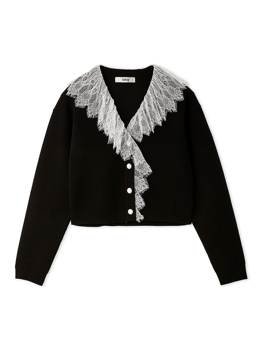 レース衿カーディガン(ニット)｜トップス｜FURFUR（ファーファー）公式