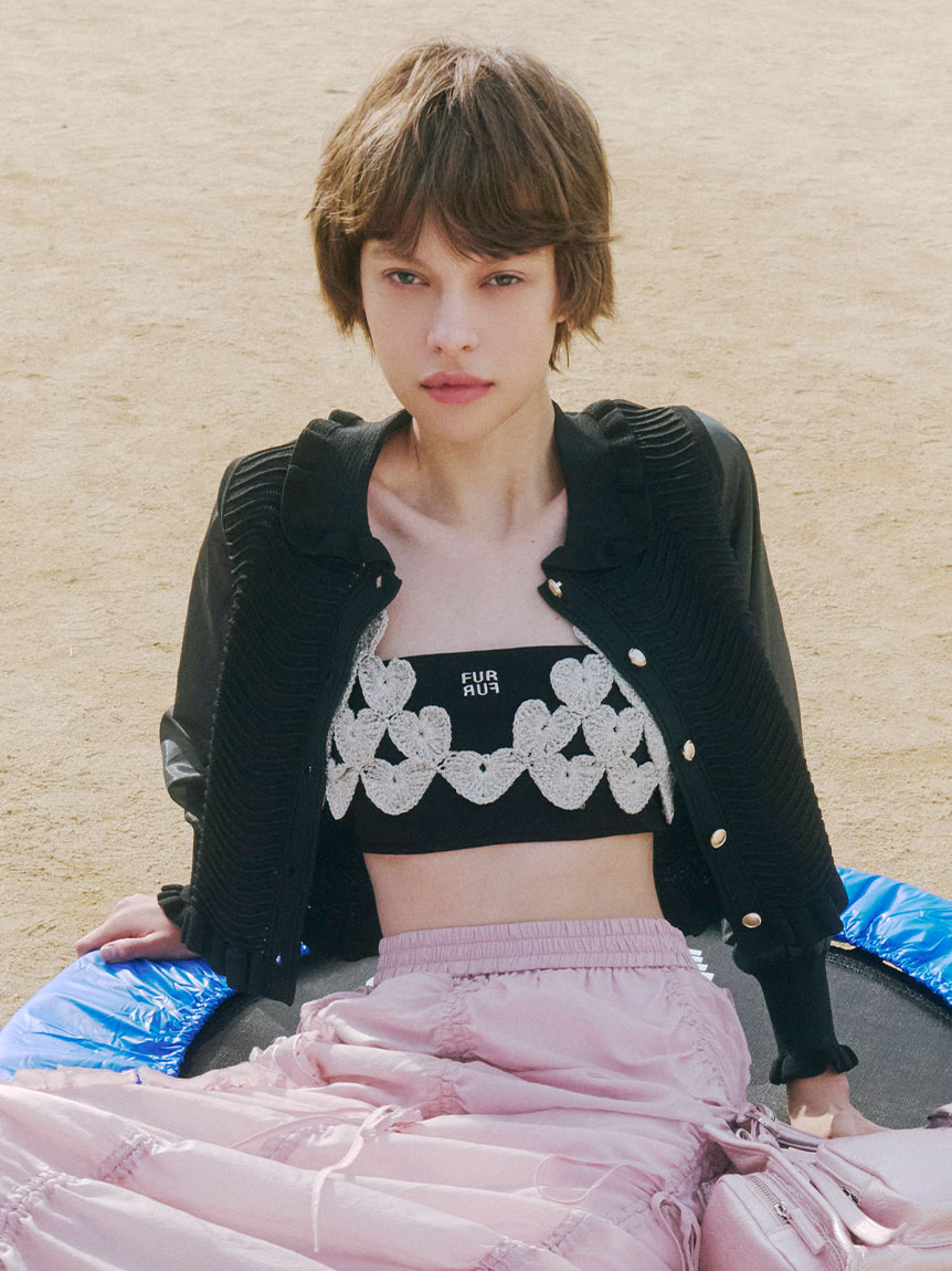 かぎ針ハートモチーフビスチェ(ニット)｜トップス｜FURFUR（ファー