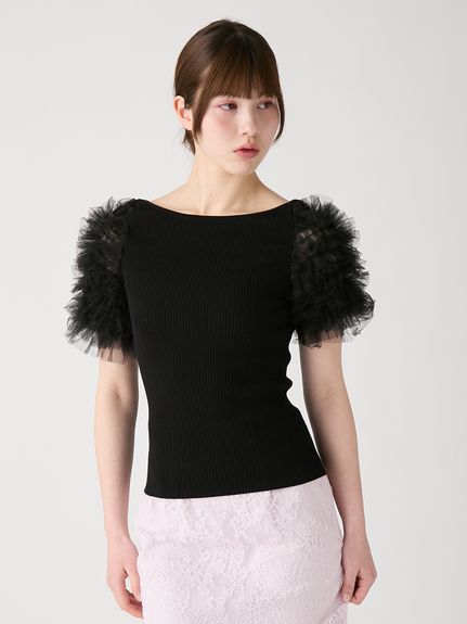 furfur  ボンテージ スリーブ セーター ニット チュチュスリーブニットトップス(ニット)｜トップス｜FURFUR（ファー