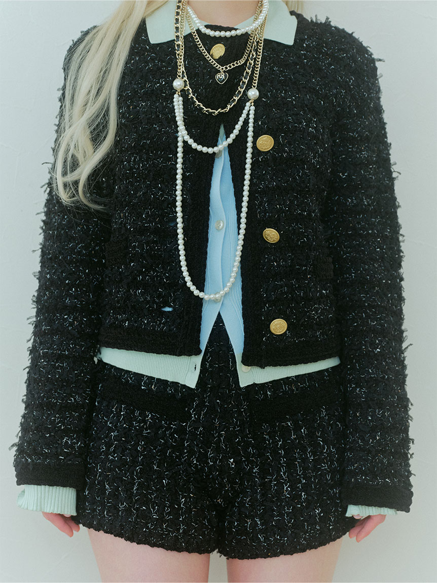 ファンシーツイードカーディガン(ニット・セーター)｜TOPS｜FURFUR