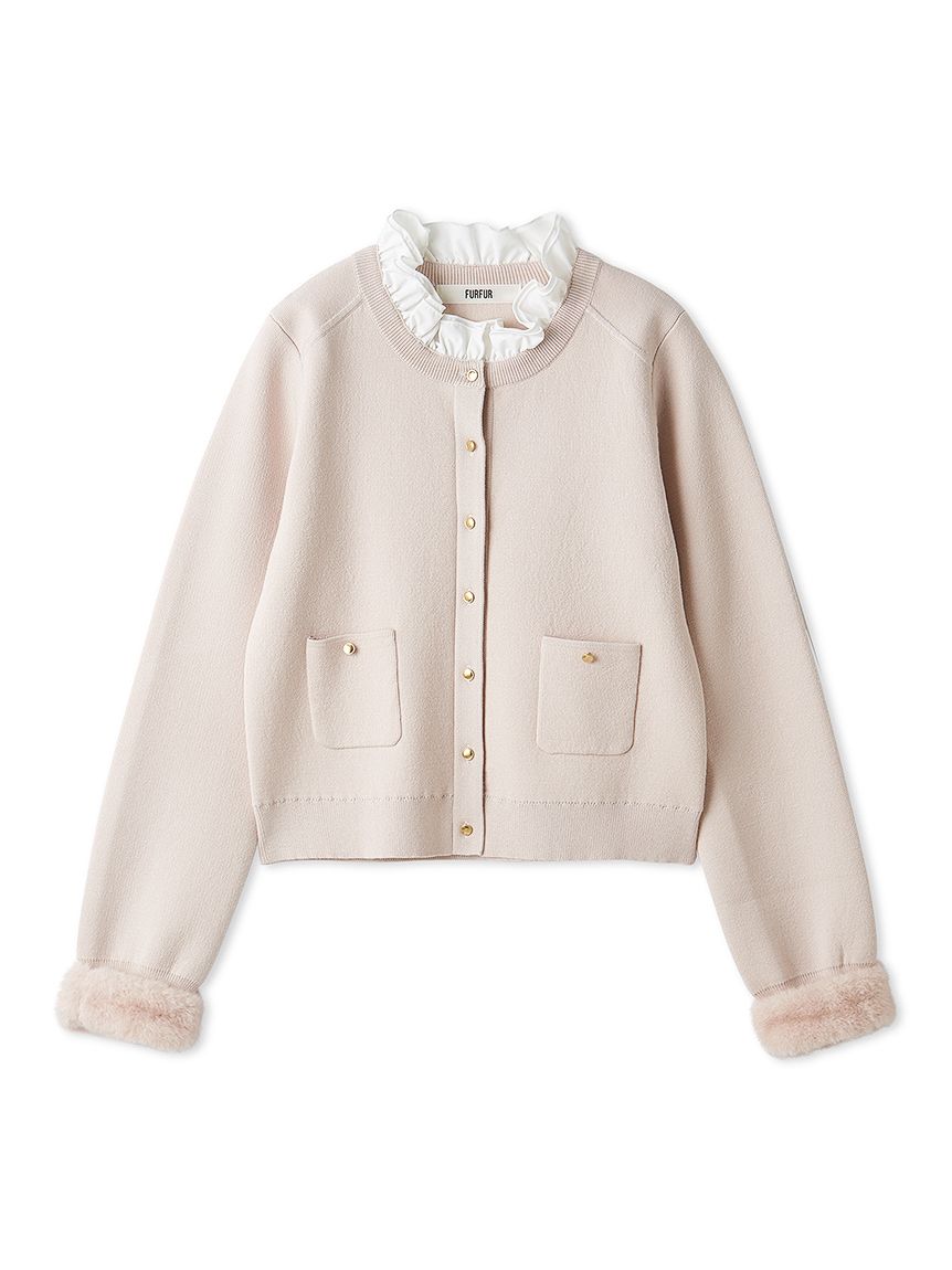 2WAYエコファーカフスカーディガン(ニット)｜トップス｜FURFUR（ファー