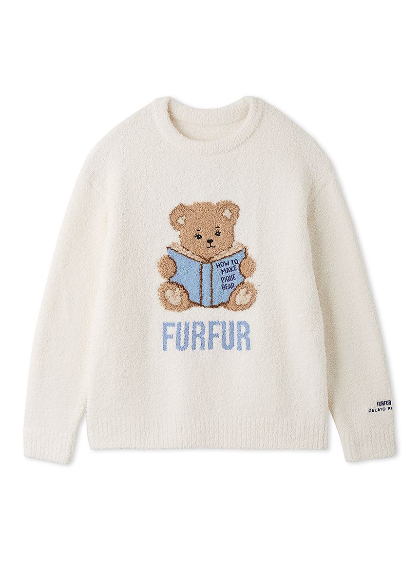 【FURFUR×gelato pique】パウダーベアジャガードプルオーバー
